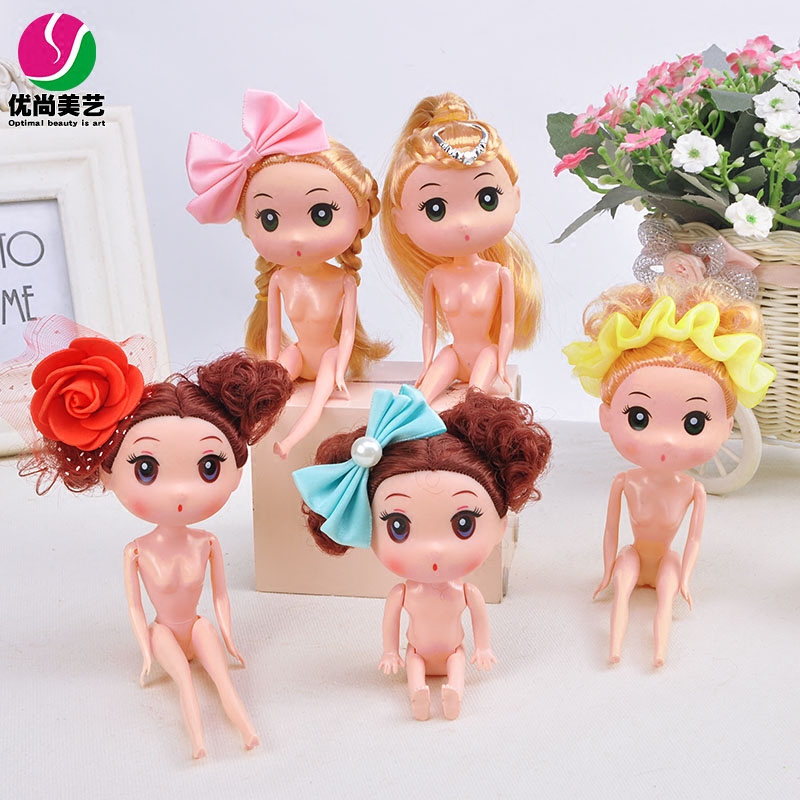 单个娃娃身体模具12CM裸娃手工串珠部件关节配件女孩卡通工艺品图片
