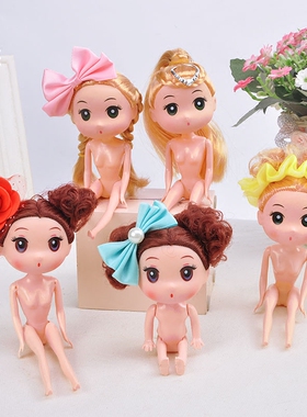 单个娃娃身体模具12CM裸娃手工串珠部件关节配件女孩卡通工艺品