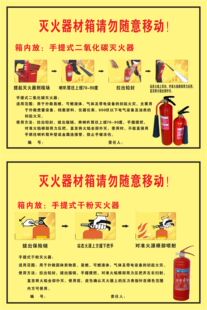干粉灭火器使用方法标识二氧化碳灭火器使用标志牌 消防贴纸手提式