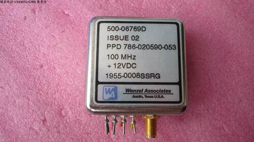 美国Wenzel Associates100MHz OCXO   恒温晶振 质量包好，包能用  成色好，请放心购买。 型号：PPD786-020590-053      100MHz +12V SMA 高电平输出   Wenzel Associates100MHz High-lev