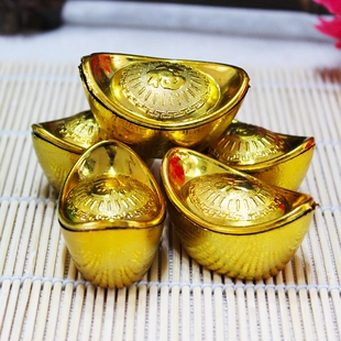 塑料精致元宝摆件品供品金条金砖半成品切角小元宝寒衣节清明节等