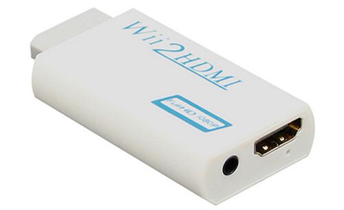 WII转HDMI转换器 WII2HDMI转接头 游戏机连接高清电视显示器