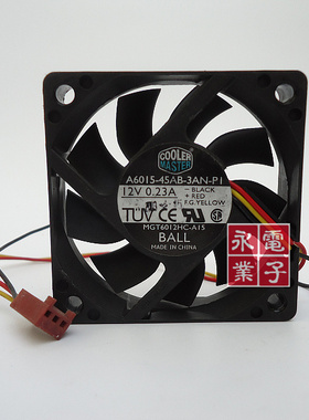 酷冷至尊 COOLER MASTER A6015 45AB-3AN-P1 6015 12V 0.23A 风扇
