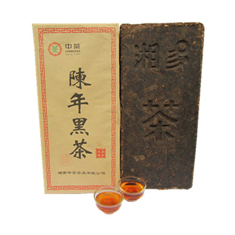湖南特产安化黑茶包邮 安化茶厂1994年陈年禄字黑砖茶叶