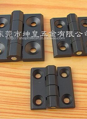 坤皇锌合金金属铰链 4040/5050/6060加强型电柜机柜合页 工业配件