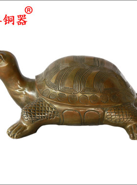 宇卓铜器  纯铜乌龟黄铜乌龟 铜龟  工艺品摆件