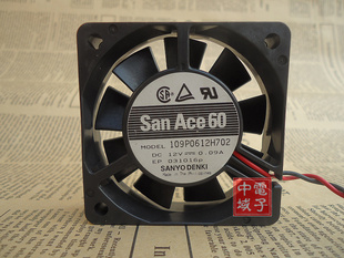 三洋 6015 12V 0.09A 6cm 6厘米 静音 机箱散热风扇109P0612H702