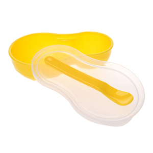 纽西贝儿健花生碗食物研磨碗新生儿宝宝安全训练碗带勺辅食调理碗