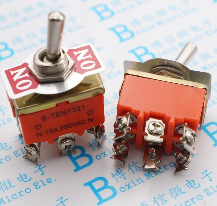 e-ten1321 小型钮子开关/摇臂摇头开关 on-on 6脚2档