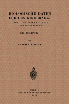 【预订】Biologische Daten Fur Den Kinderarzt...