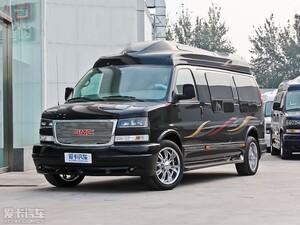 厂GMC Savana商务之星车身彩条拉花 商务车房车汽车贴纸 福特全顺