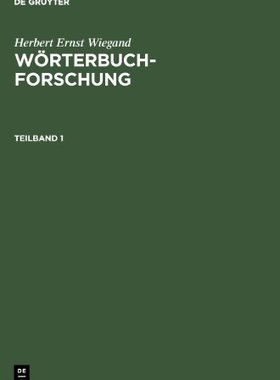 【预售】Herbert Ernst Wiegand: Worterbuchforschung. Te...