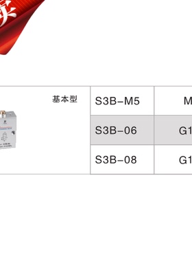 机械阀S3B S3R S3L S3HL S3V S3PL S3PP S3PM S3PF S3HS-M5 06 08