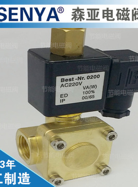 4分 0955305 先导式常开电磁阀16KG 可竖向安装 水阀气阀220V 24V