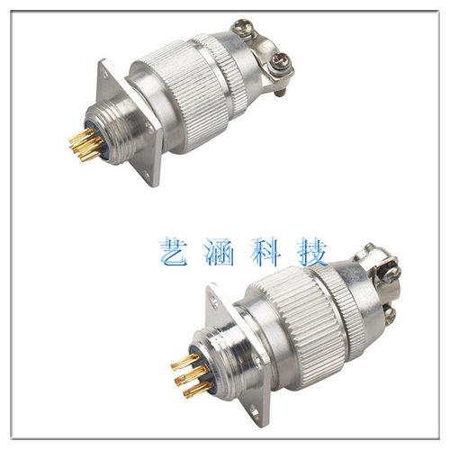 航空插头方形铝螺纹连接器Y4Y4M