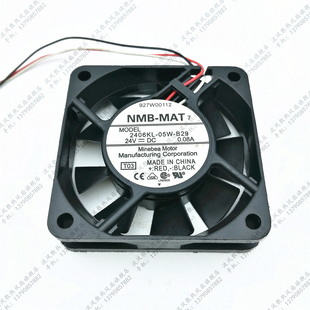 6015 2406KL 0.08A 原装 3线变频器散热风扇 24V NMB B29 正品 05W