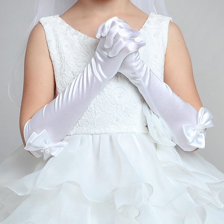 Gants pour fille en satin - Ref 2149925 Image 1