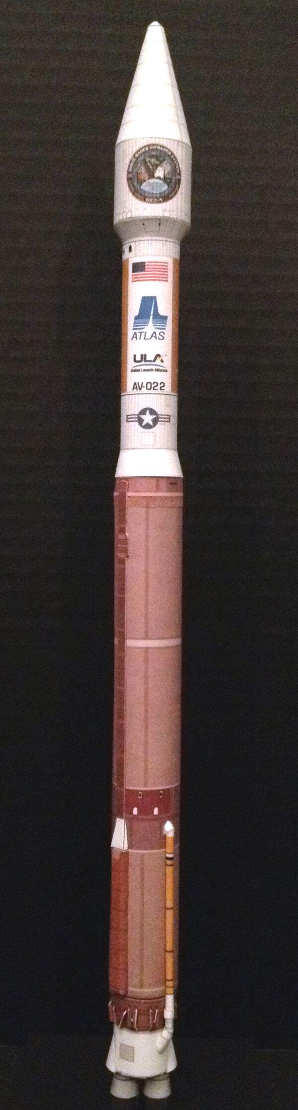 美国阿特拉斯5宇宙神5型擎天神5号atlas v运载火箭模型