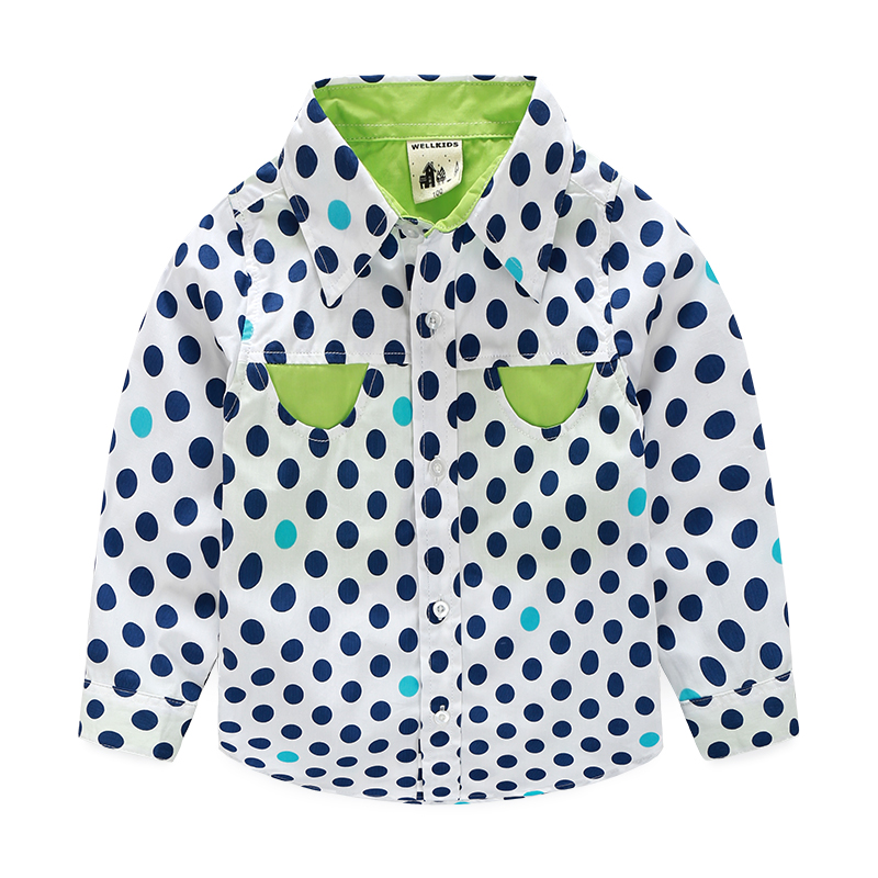 Chemise garcon à manche longue en coton - Ref 2082144 Image 1