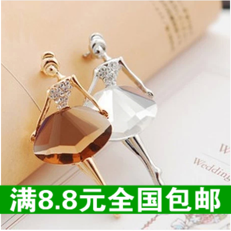 Broche Lovers en cristal artificiel - Ref 1182056 Image 1