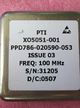 PTI XO5051-001 PPD786-020590-053 SMA 12V OCXO 100MHz恒温晶振