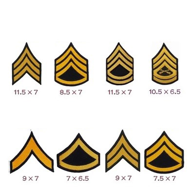 美国士官衣贴绣标可定做臂章