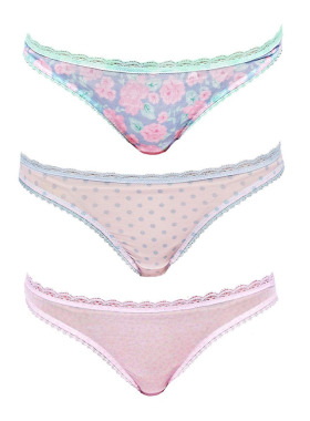 k3211 西班牙柔软蕾丝系列O家内裤  五色选