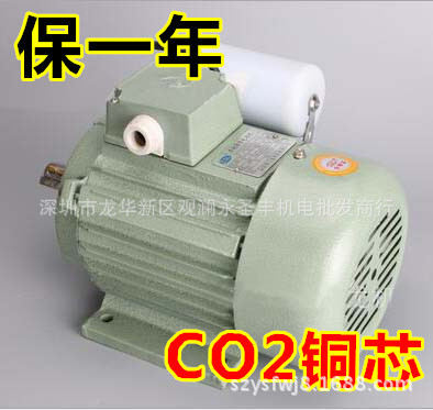 CO28012单相异步电动机370W分马力电机马达CO2-8012卧式