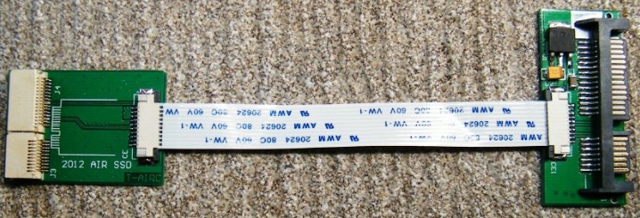 2012版 MD223 MD224 MD231用SSD固态硬盘笔记本用转接卡图片