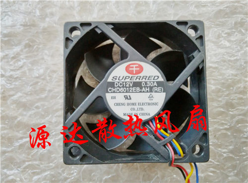 全新千红6CM 6020 CHD6012EB-AH(E) 12V 0.30a四线风扇