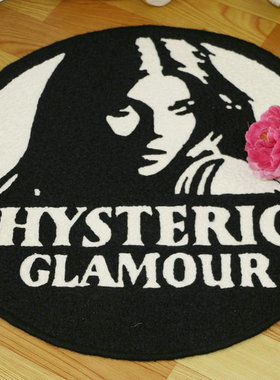 HYSTERIC GLAMOUR歇斯底里魅力地毯地垫坐垫防滑tufting植绒刺绣