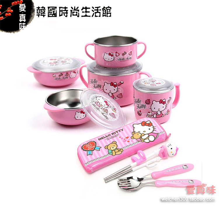 乐扣进口餐具不锈钢儿童勺叉
