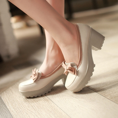 New shoes in spring 2015 Japanese sweet student under thick at thick shoes shoes casual shoes