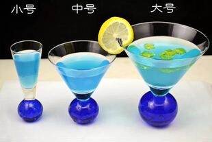 爱情公寓 马丁尼酒杯 马天尼气泡圆球鸡尾酒杯沙冰沙拉雪糕玻璃杯