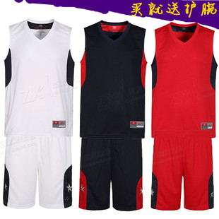 男 新款 篮球服套装 篮球比赛训练服透气定制DIY6XL 空版 梦十队球衣