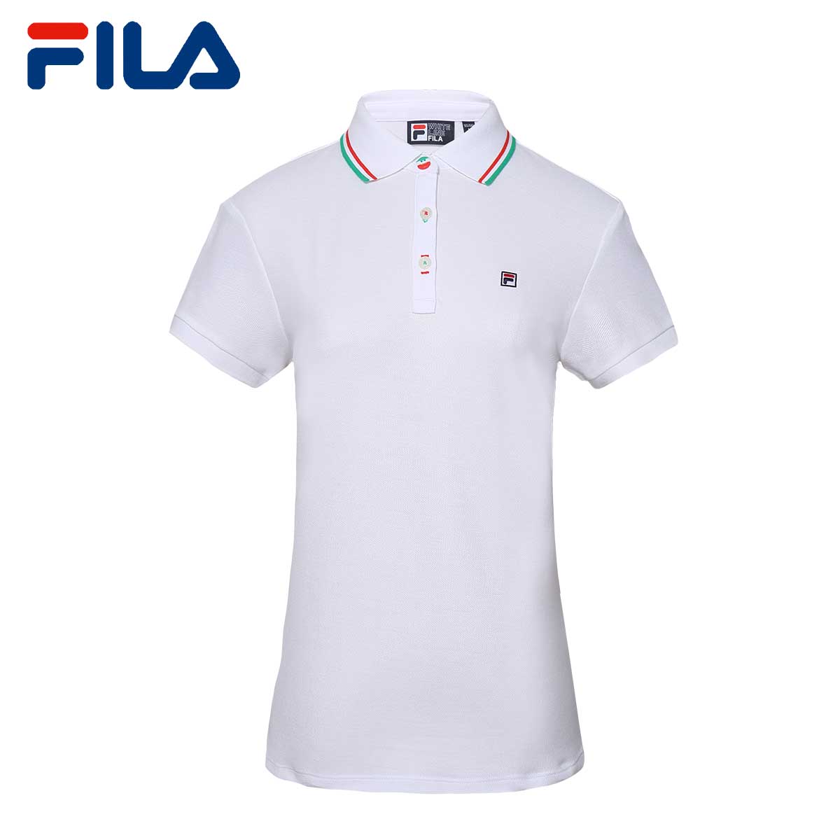 Polo sport femme FILA en coton - Ref 556037 Image 1