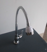 包邮 厨房厨房水槽 洗脸盆单孔铜面盆水龙头单冷 铜万向水龙头