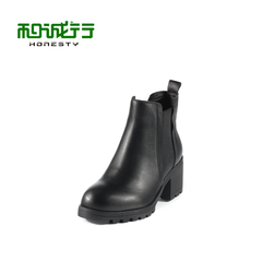 He Chenghang and 2015 winter New England women's retro short legs tube booties women's boots tide 0820113