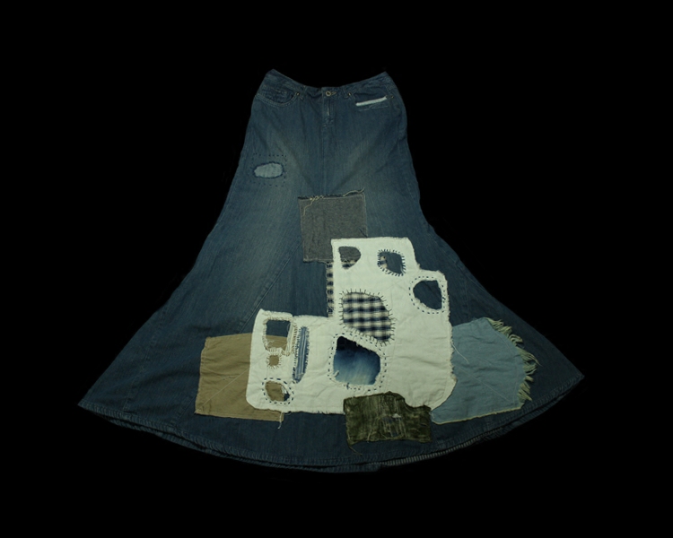 INDIGO BORO DENIM FISHTAIL SKIRT Kofu reform Fishtail skirtin the Women's clothing/Boutique , Skirts  category - from Buy2taobao.com to provide professional Taobao agent buy service