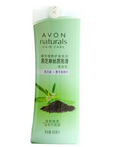 AVON雅芳黑芝麻丝质亮滑洗发乳400ml 黑亮洗发 滋润保湿