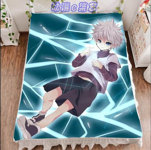 全职猎人奇犽床单被套毛毯开学 动漫周边cos二次元送宅男生日礼物