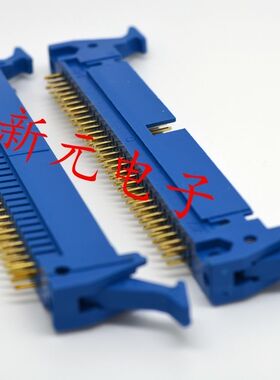 镀金蓝色牛角64P牛角 治具牛角2.54mm间距排针测试牛角