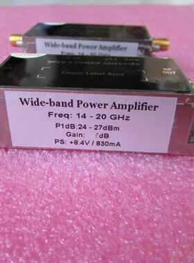 美国进口 14-20GHz 24-27dBm SMA 射频微波中功率放大器