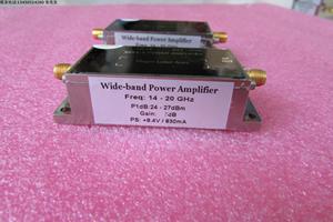 美国进口 14-20GHz 24-27dBm SMA 射频微波中功率放大器