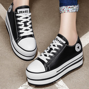 Centennial platform shoes 2015 new flat casual Korean version of thick canvas low top sneakers women's shoes at the end of the tide