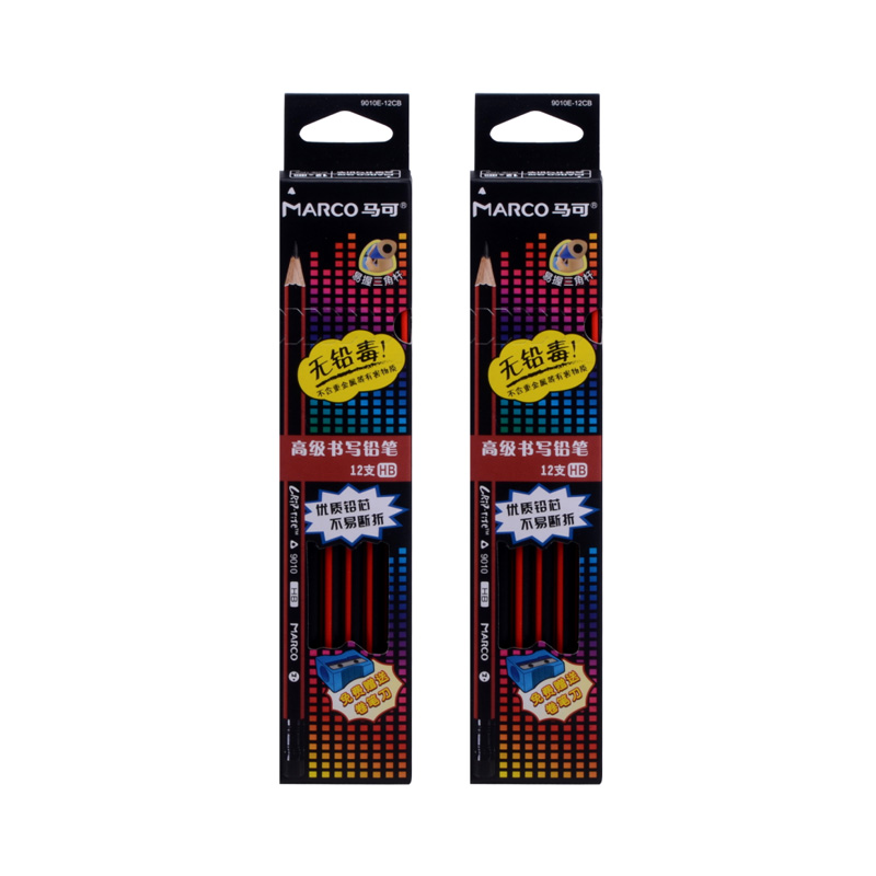 马可无铅毒不易断学生三角杆