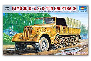 TRUMPETER/小号手 07203 法莫 Kfz.9 18吨级半履带重型火炮牵引车