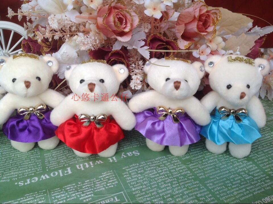 Chính hãng sang trọng vải đồ chơi đám cưới gấu phim hoạt hình bó hoa vật liệu đóng gói gói hoa búp bê búp bê đặc biệt cung cấp đồ chơi cho bé 4 tuổi
