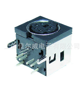 MDC-6-05  视频接口S端子   大S端子母座6P DS接口6芯圆孔