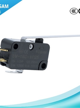 富上 SV-163-1C25小型微动开关自复位长柄端子 微动限位行程开关